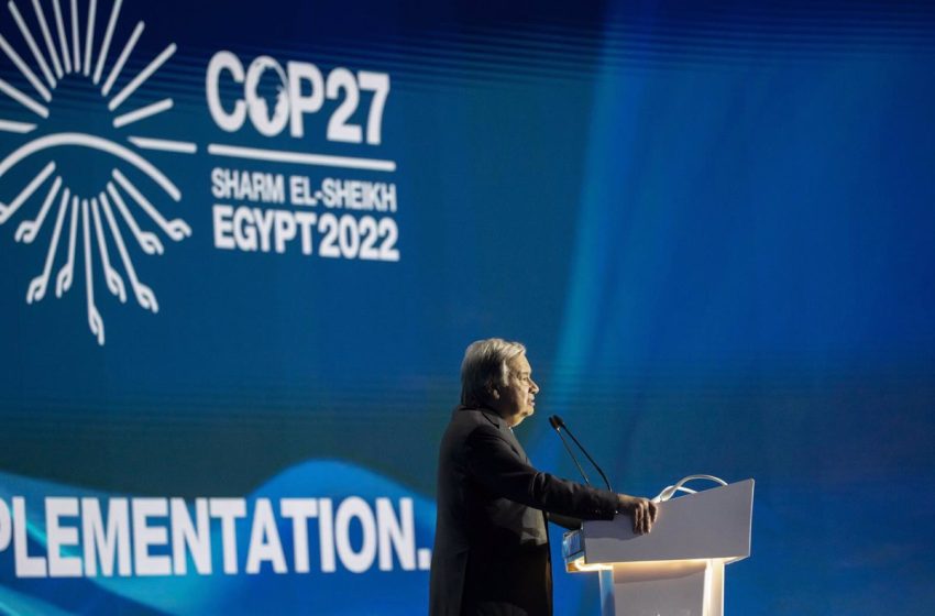  La ONU pide a la COP27 un pacto de solidaridad climática global y señala la responsabilidad particular de EEUU y China