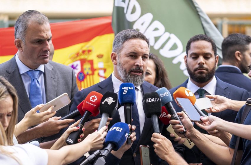  Vox convoca concentraciones en Madrid y Barcelona para pedir elecciones «frente al Gobierno de la ruina»