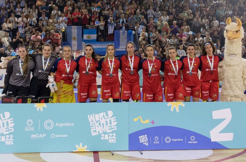  La selección española femenina de hockey sobre patines, subcampeona del mundo