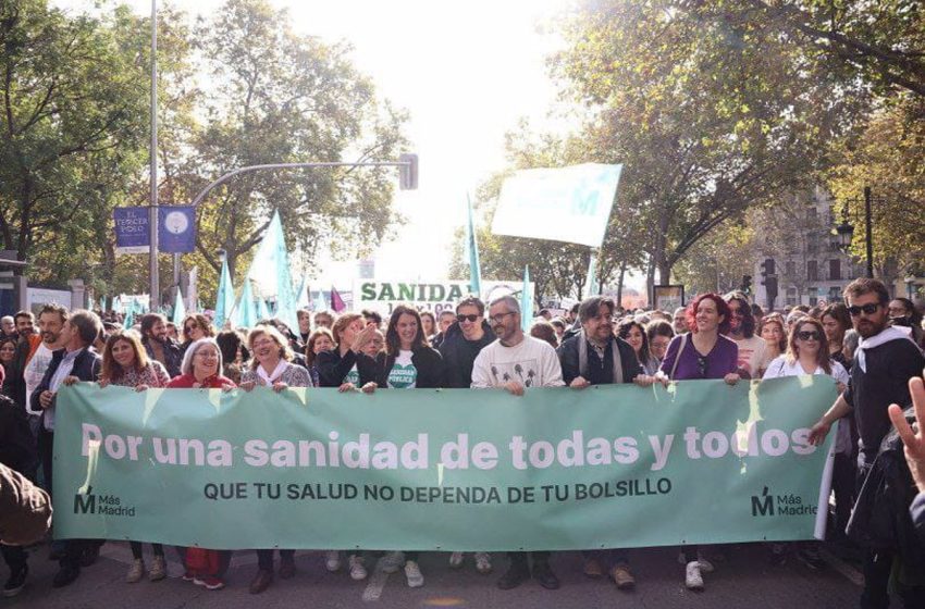  Más Madrid defiende que la Sanidad «no se toca ni se desguaza»: «La sociedad madrileña está diciendo que basta ya»