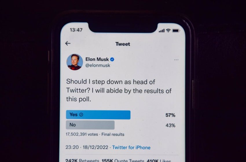  Elon Musk anuncia su dimisión como director ejecutivo de Twitter