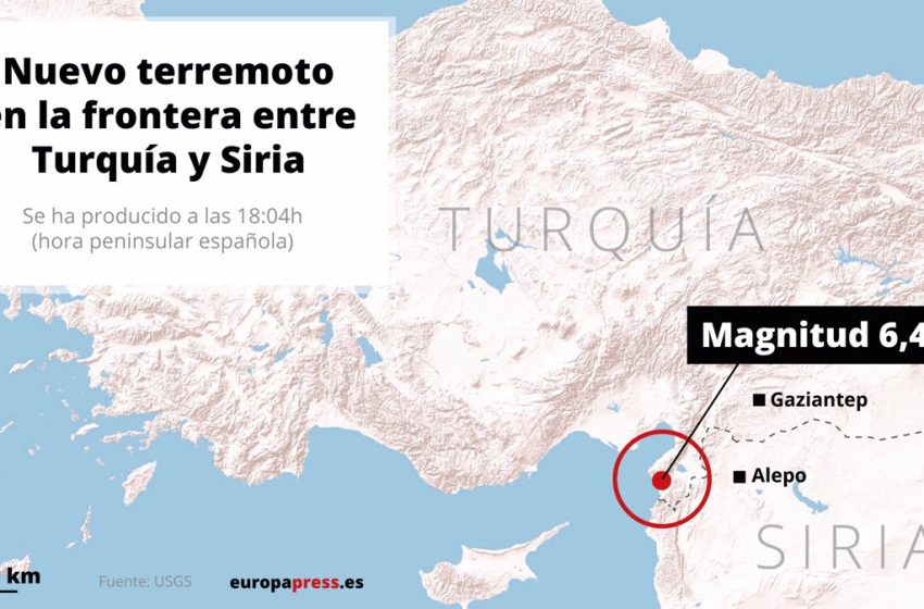  Un terremoto de 6,4 de intensidad sacude el sur de Turquía
