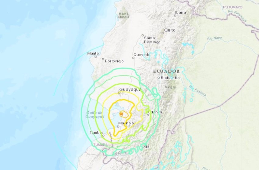  Un terremoto de 6,7 sacude la costa de Ecuador