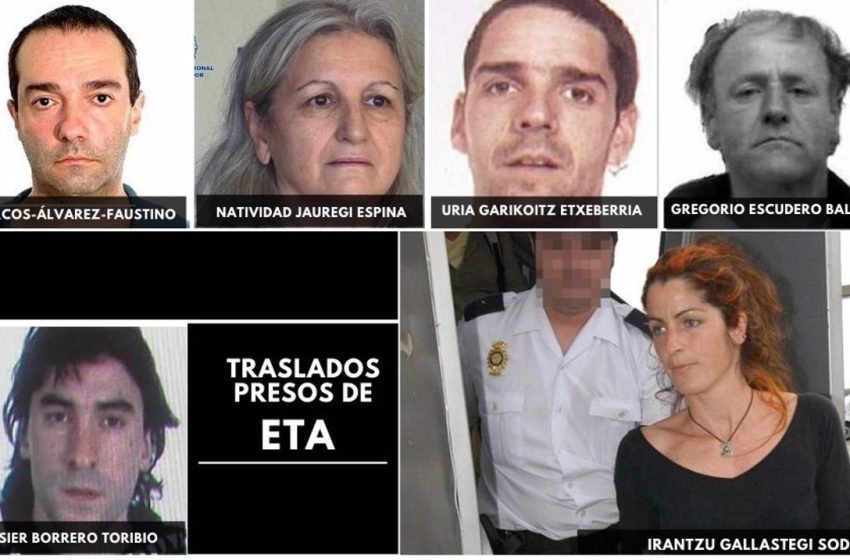  Interior finaliza el acercamiento de presos de ETA con ‘Amaia’, pareja de ‘Txapote’, y otros cuatro etarras