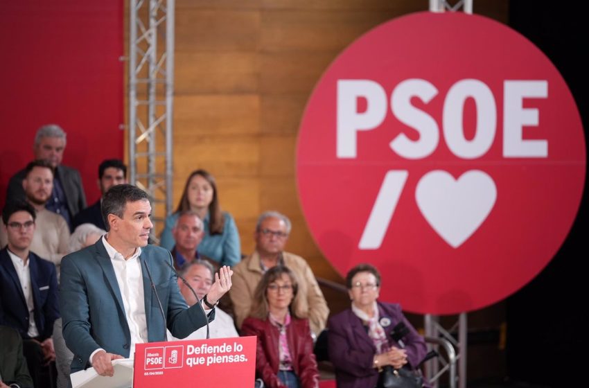  Sánchez asegura que PSOE sale el 28M a «competir en gestión» ante un PP que está en «torpedear cada vez que puede»
