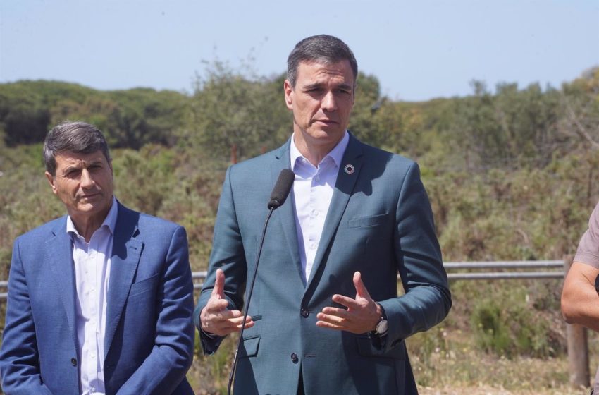  Sánchez llama a la Junta de Andalucía a volver a la «legalidad europea» para no llevar Doñana a un «punto de no retorno»