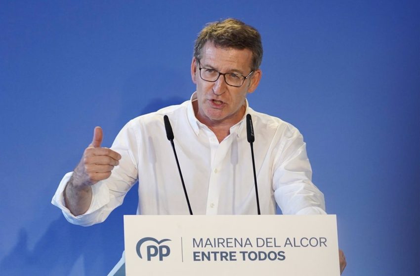  Feijóo abre el «PP actual» a la gente «con sentido de Estado» que ahora «no cabe en el partido de Sánchez»