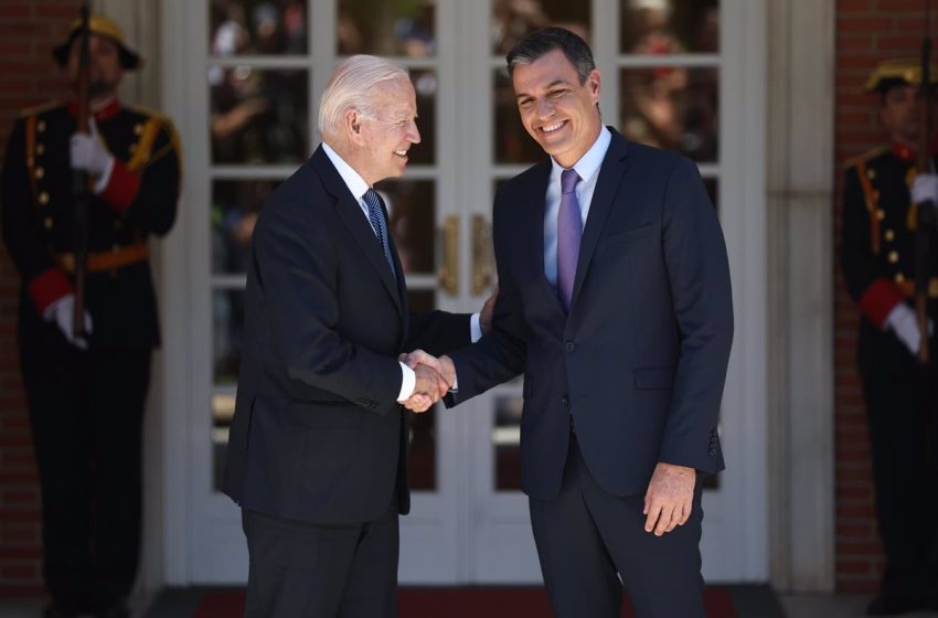  Sánchez buscará avances con Biden respecto a Palomares o los aranceles a la aceituna negra en su encuentro