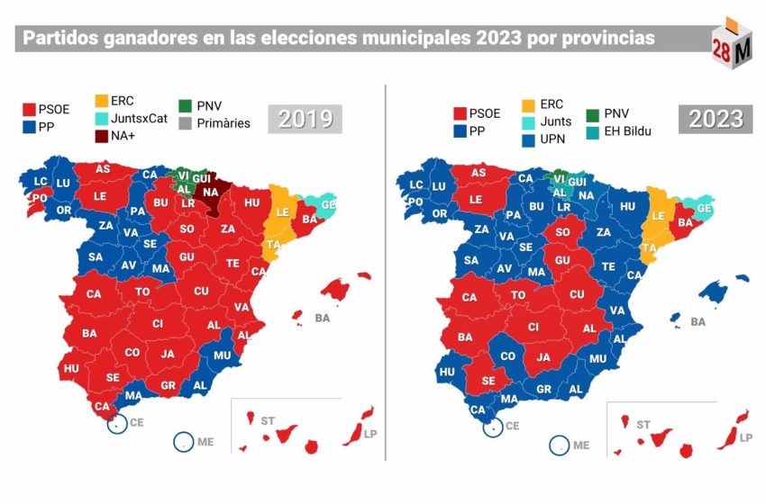  El resultado de las elecciones autonómicas y municipales 2023, en doce gráficos