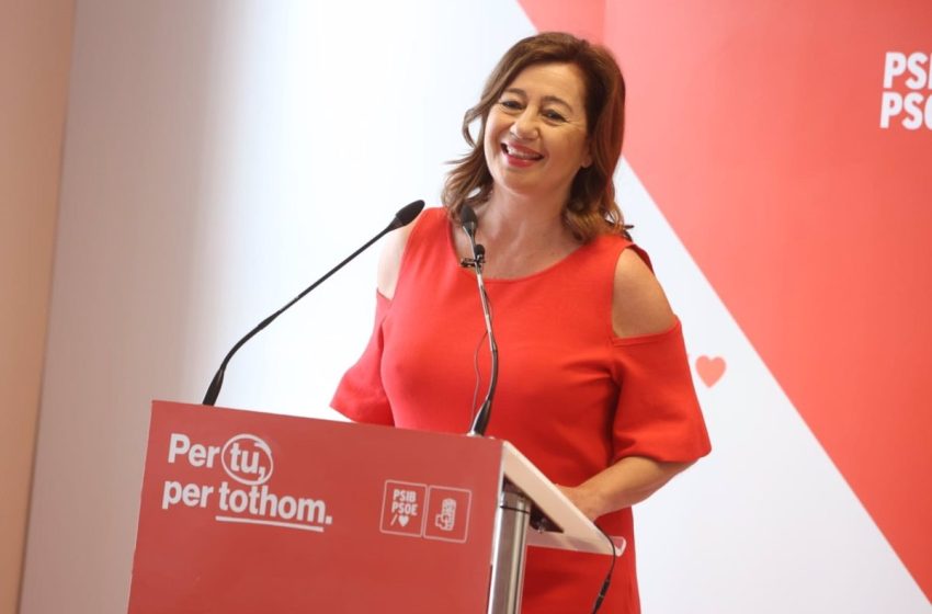  Armengol liderará la lista del PSIB-PSOE al Congreso de los Diputados
