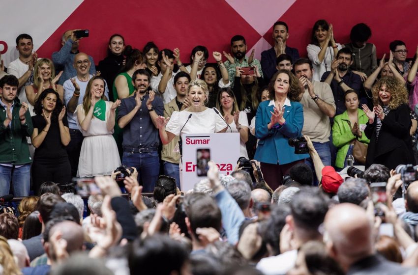  Sumar registra la coalición que aúna a una quincena de fuerzas de izquierda y con Podemos dentro