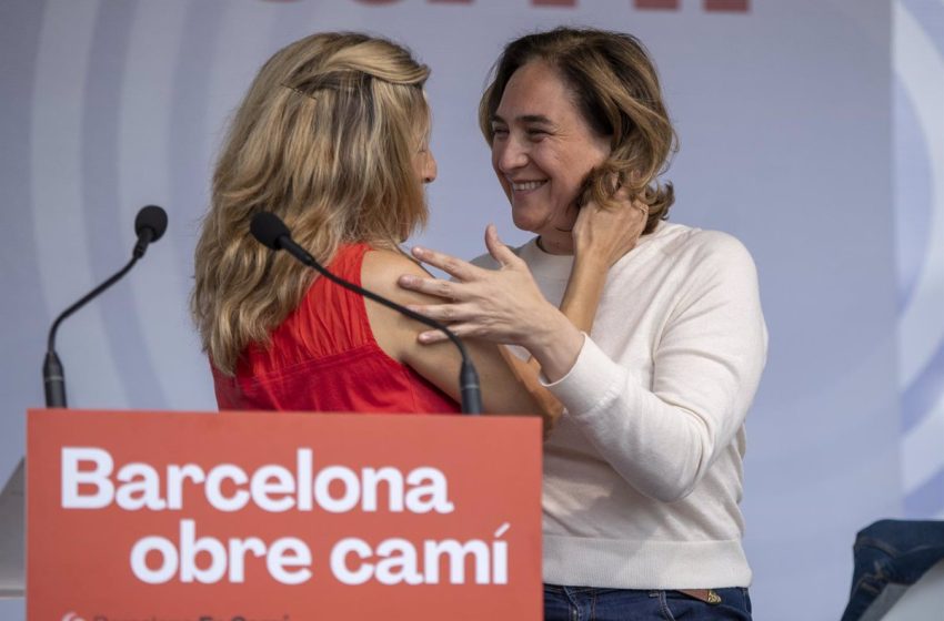  Colau defiende que los comuns tienen su «propio programa para Catalunya» e incluye un referéndum