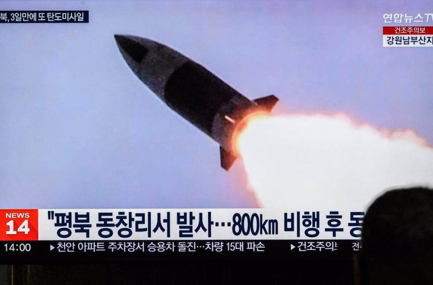  Corea del Norte lanza un misil balístico de largo alcance hacia el mar de Japón