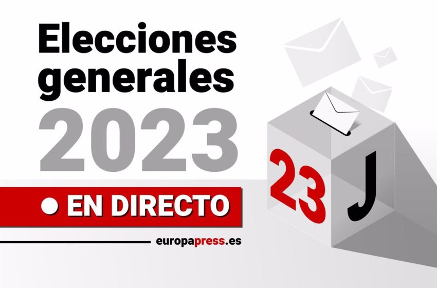  Elecciones generales 2023 | Directo: última hora sobre el 23J, encuestas a pie de urna y resultados