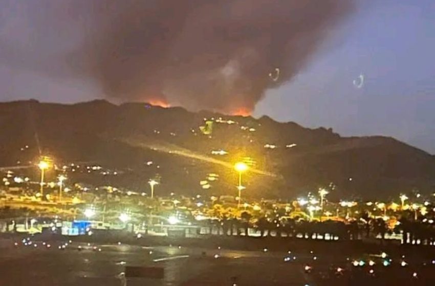  El fuego de Tejeda(Gran Canaria) progresa «poco» durante la noche y se frena su avance hacia Valsequillo