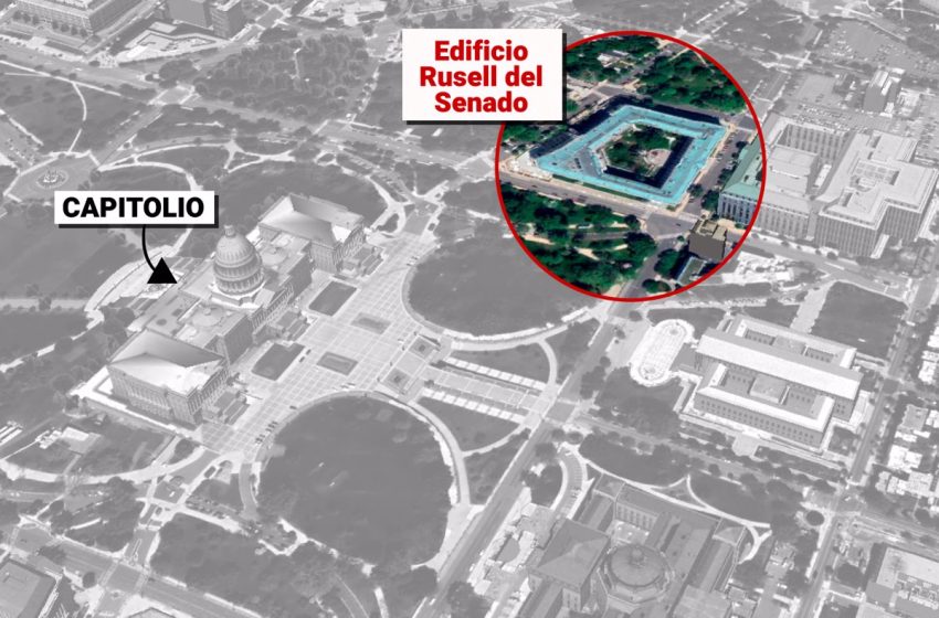  La Policía del Capitolio evacúa un edificio de oficinas del Senado por un posible tirador activo