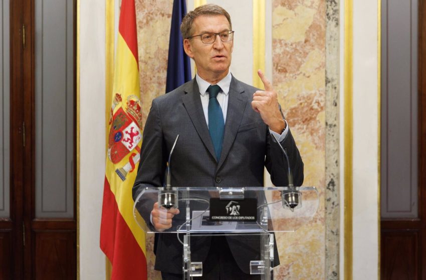  Feijóo defiende ante Page la necesidad de poner en marcha el acuerdo con seis pactos de Estado que Sánchez rechazó