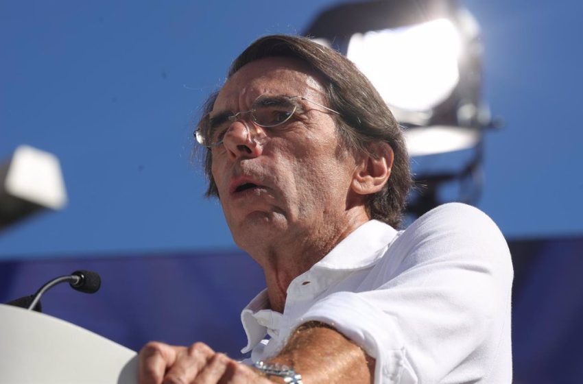  Aznar llama a los ciudadanos a «alzar la voz» ante la «humillación» que pretende Sánchez: «La amnistía es olvido»